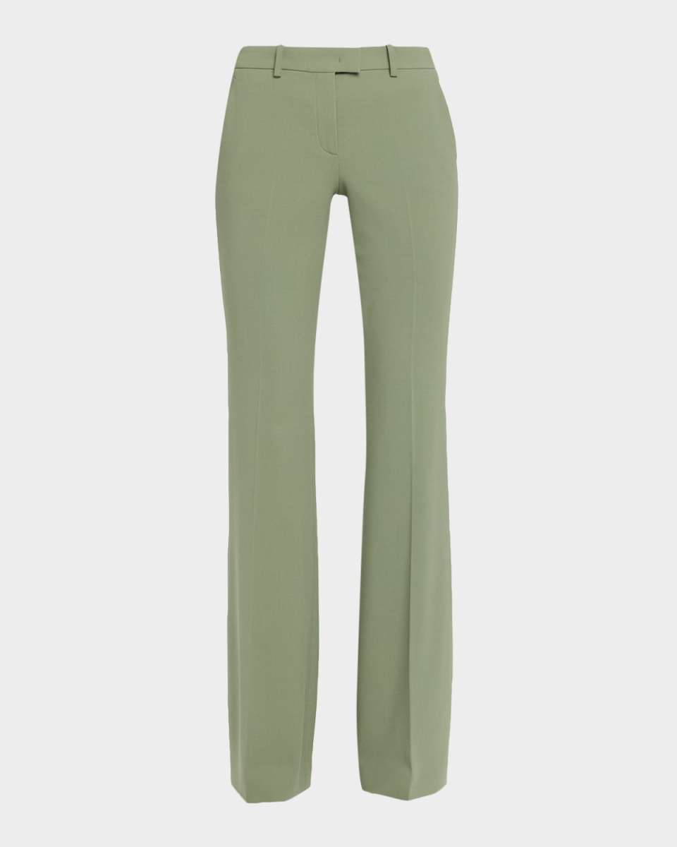 Haylee Stretch Wool Flare Trousers